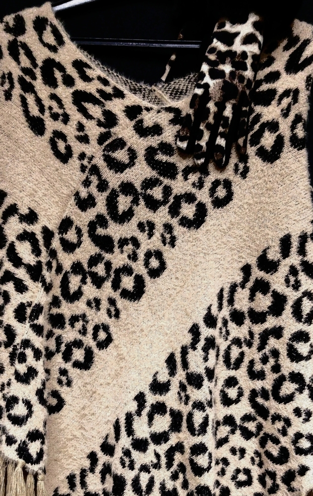 Leopard poncho